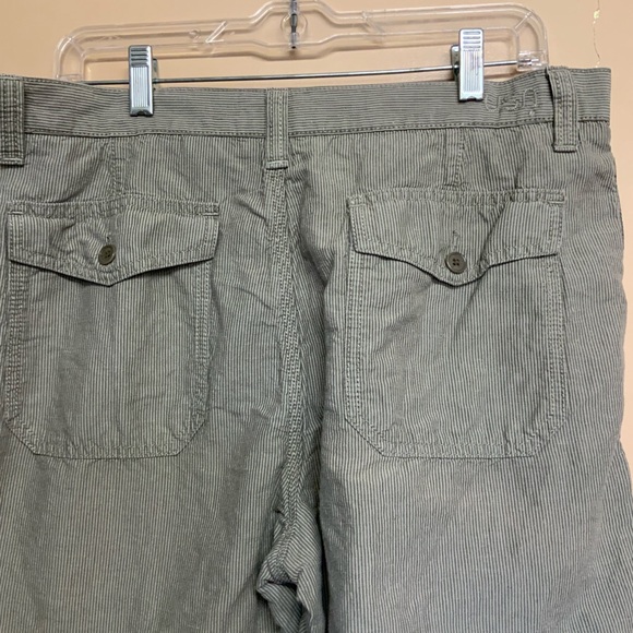 John Varvatos Star USA Linen Cotton Striped Shorts - Picture 3 of 5